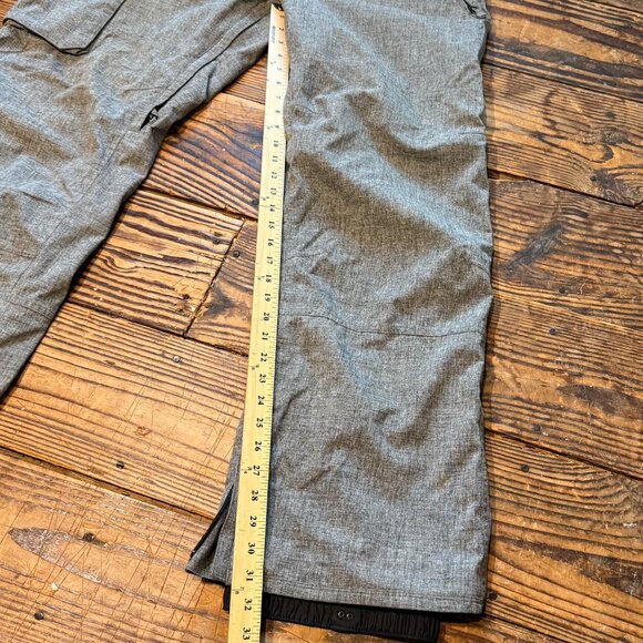 Burton Snow Pants Mens XL Grey Dryride Snow Pants Snowboarding Ski Cargo READ - Picture 4 of 9